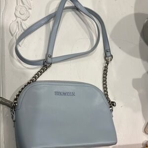 Steve Madden Blue Crossbody Bag with Chain Strap